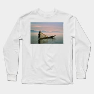 Lake Inle Leg Rower Long Sleeve T-Shirt